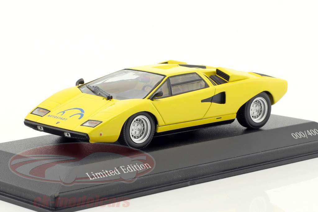 Lamborghini Countach LP400 желтый 1:43 Minichamps