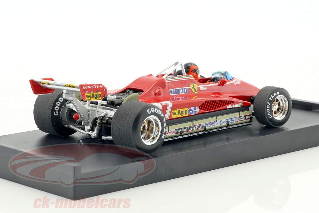 Gilles Villeneuve Ferrari 162C2 #27 Brasile GP formula 1 1982 1:43 Brumm