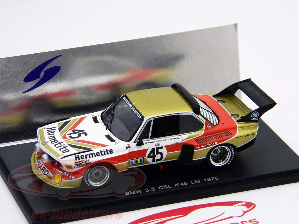 ミニカー SPARK 1/43 BMW CSL 95 1st GR2 LM 1976 Spark 1/43 BMW 3.0 CSL No.95 1st GR.2 Le Mans 1976 Winner