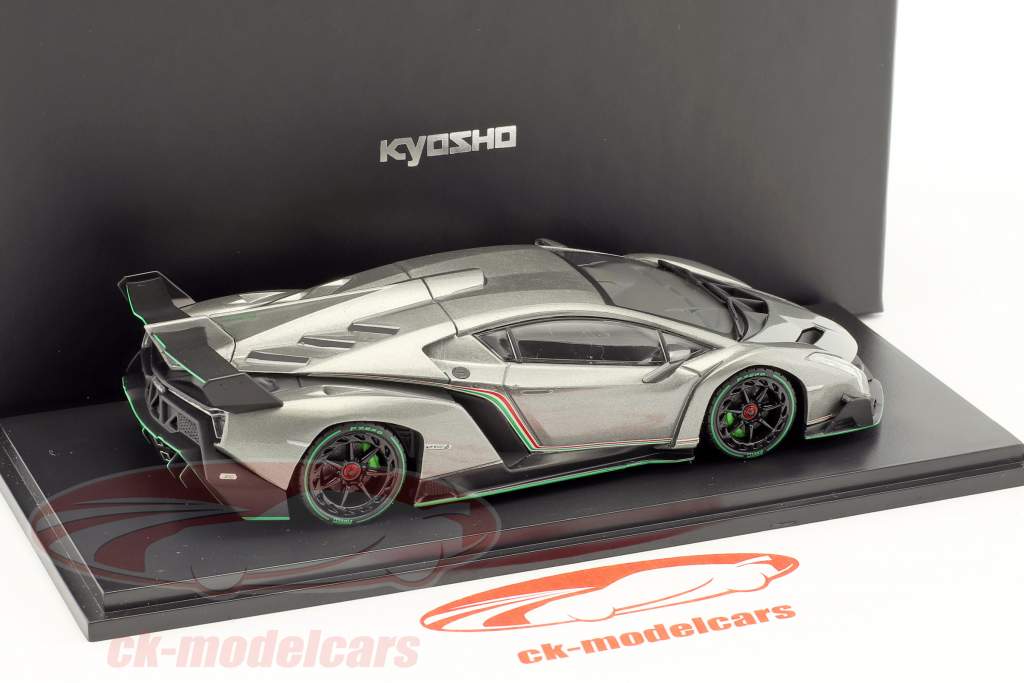 Lamborghini Veneno année de construction 2014 gris / vert 1:43 Kyosho