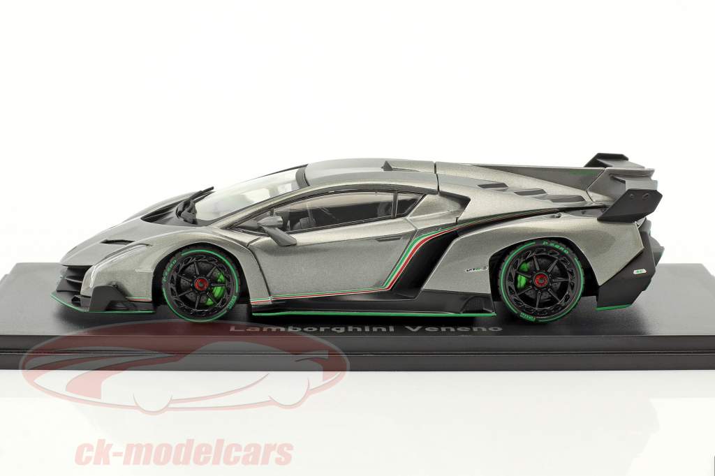 Lamborghini Veneno année de construction 2014 gris / vert 1:43 Kyosho
