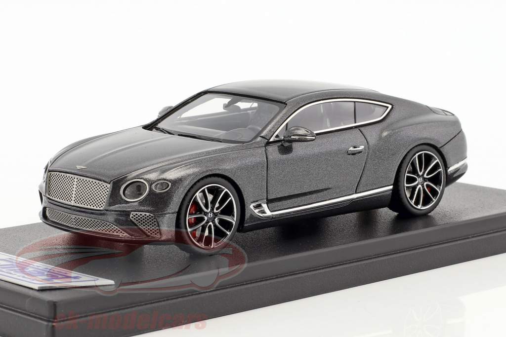 Bentley New Continental GT Bouwjaar 2018 antraciet grijs 1:43 LookSmart