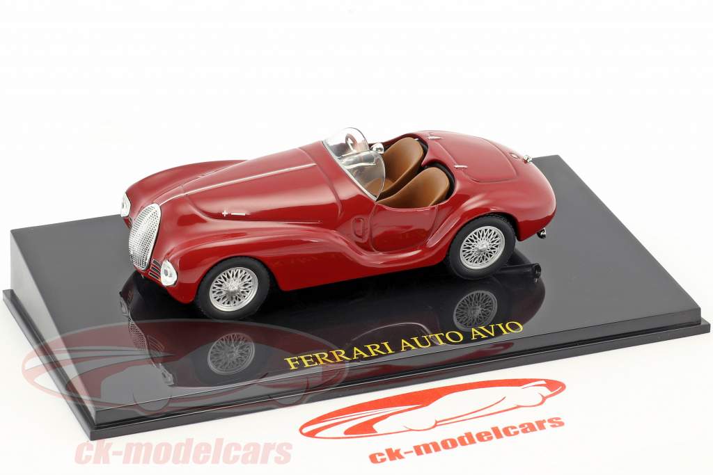 Ferrari Auto Avio rot mit Vitrine 1:43 Altaya