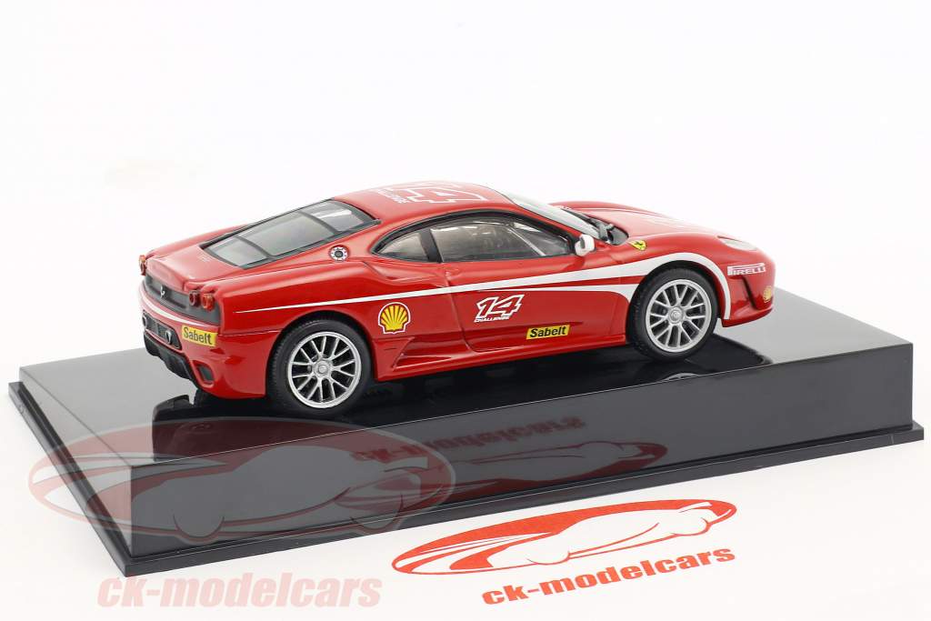 Ferrari F430 Challenge #14 rot mit Vitrine 1:43 Altaya