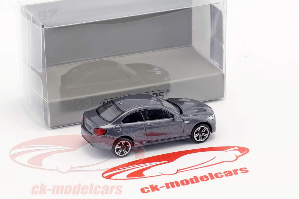 BMW M2 año de construcción 2016 gris metálico 1:87 Minichamps