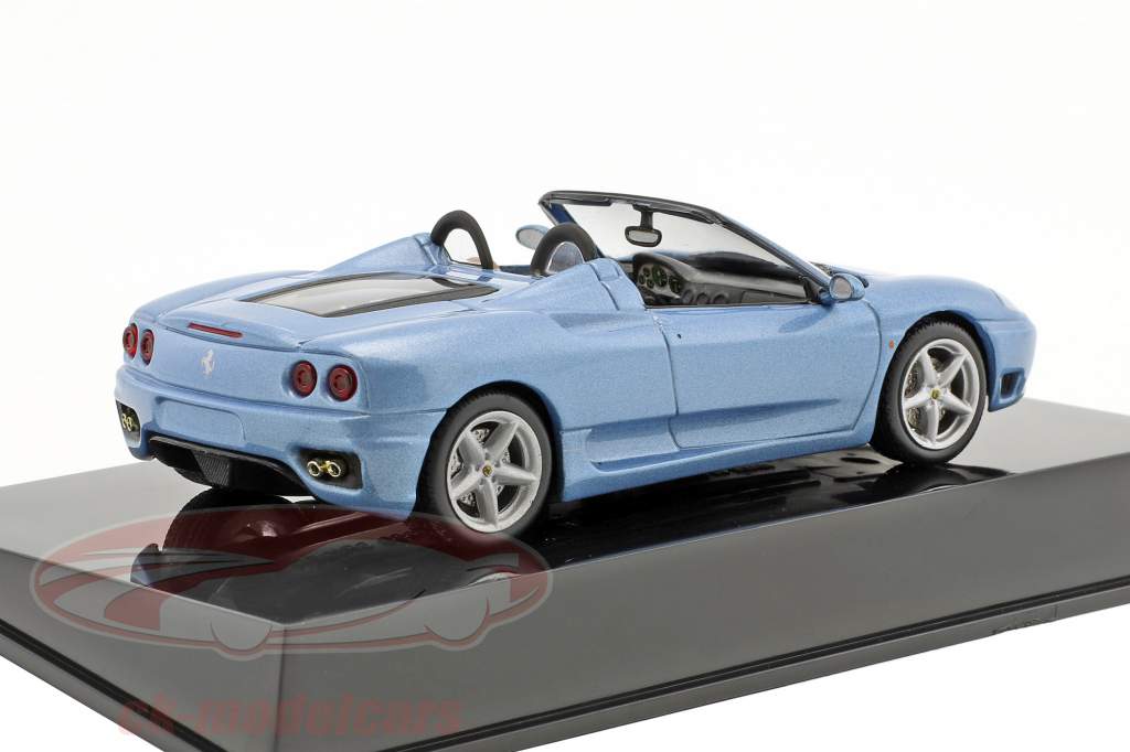 Ferrari 360 Spider azul com mostruário 1:43 Altaya