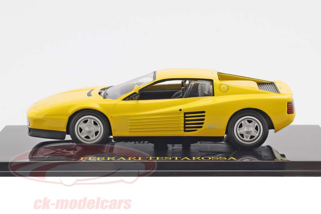 Ferrari Testarossa amarillo con escaparate 1:43 Altaya