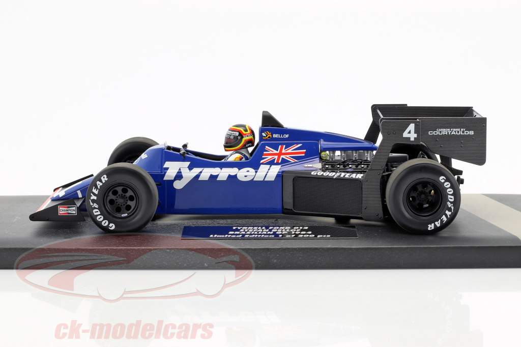 Stefan Bellof Tyrrell 012 #4 Brasil GP Fórmula 1 1984 1:18 Minichamps