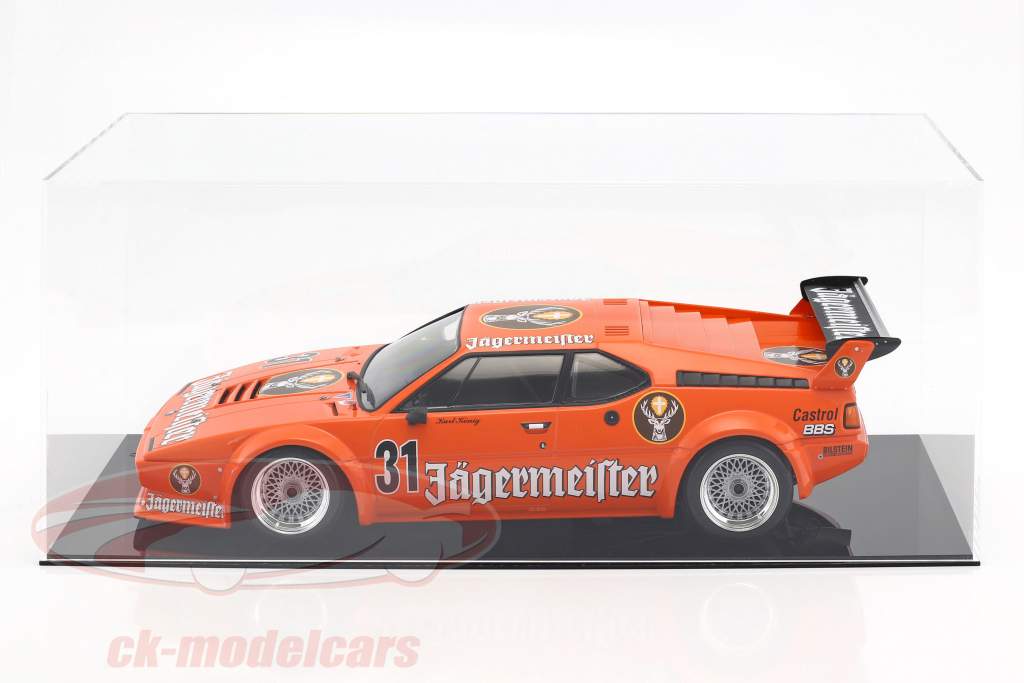 haut qualité vitrine pour 1 Modelcar en échelle 1:12 ou 2 modelcars en échelle 1:18 noir SAFE