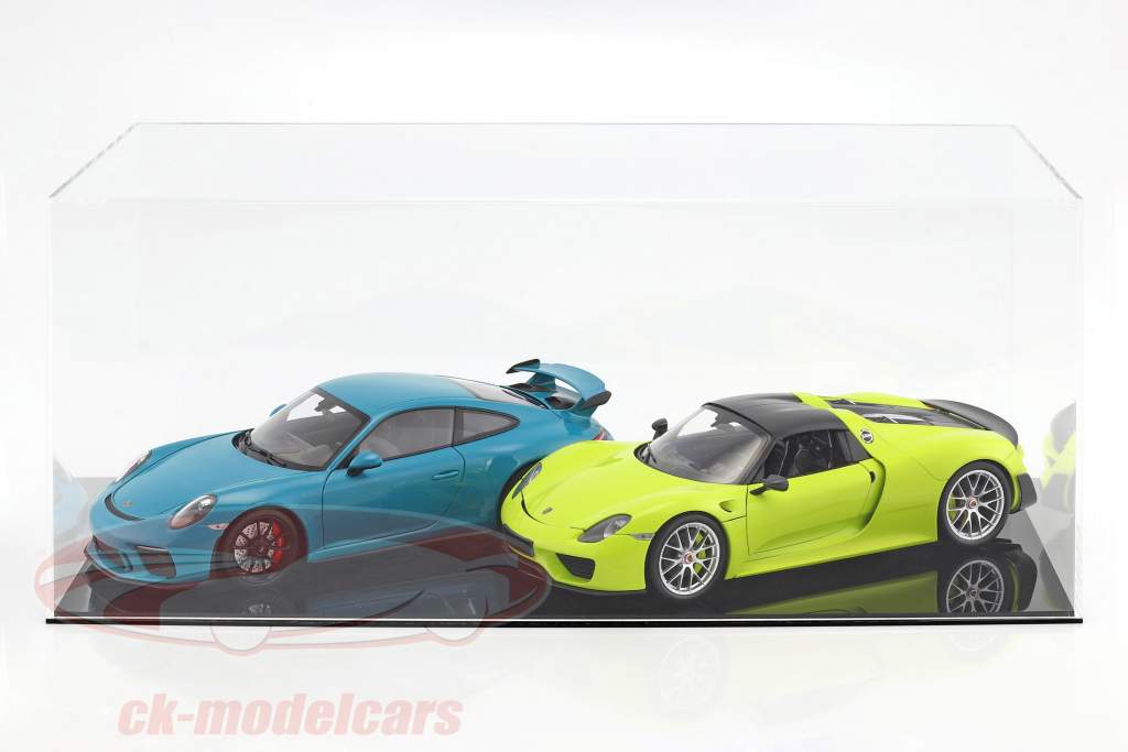 alto calidad escaparate para 1 Modelcar en escala 1:12 o 2 modelcars en escala 1:18 negro SAFE