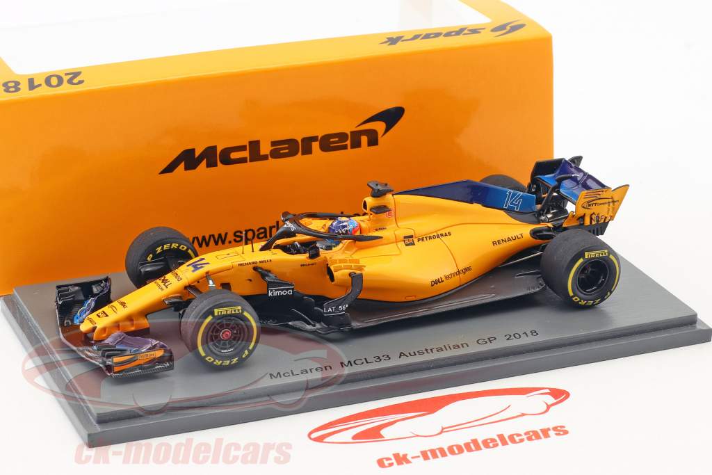 スパーク 1/43 マクラーレン MCL33 アロンソ 2018 アブダビGP スパーク 1/43 マクラーレン MCL33 アロンソ 2018 アブダビGP
