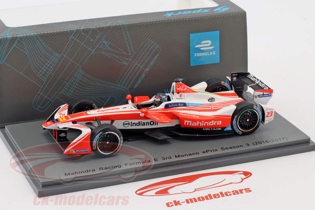 Nick Heidfeld #23 3 ° Monaco ePrix Season 3 formula E 2016/17 1:43 Spark