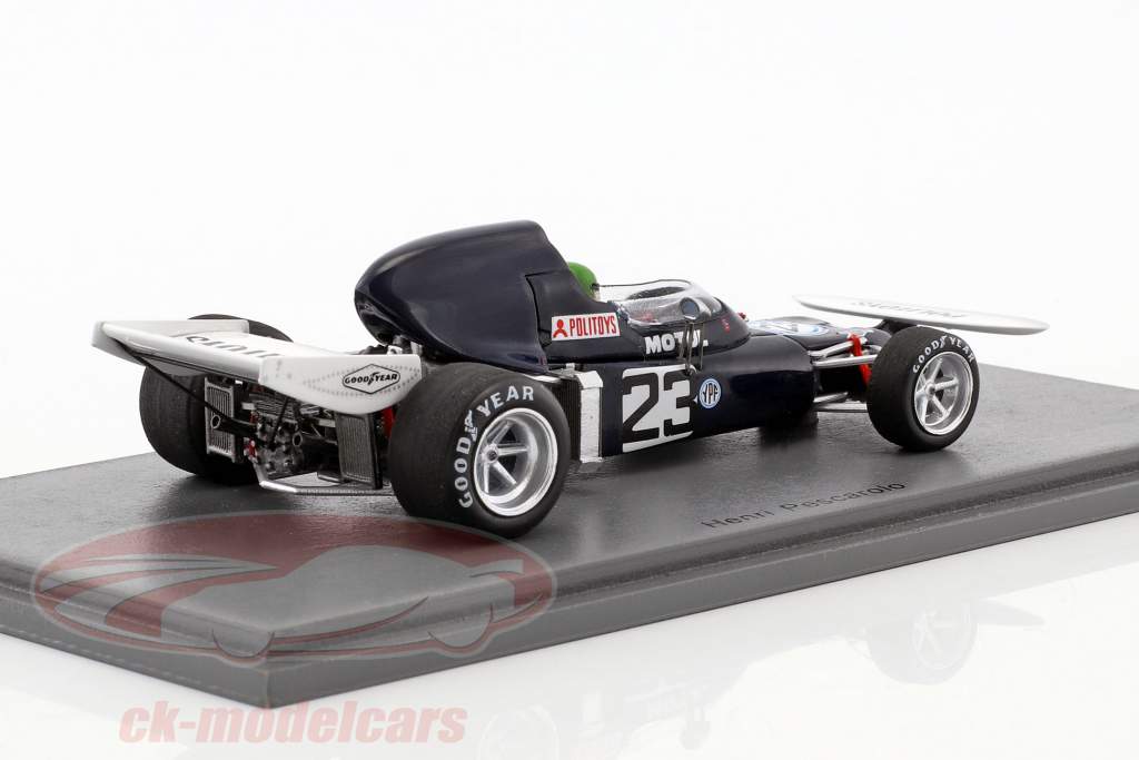 Henri Pescarolo March 721 #23 Argentina GP fórmula 1 1972 1:43 Spark