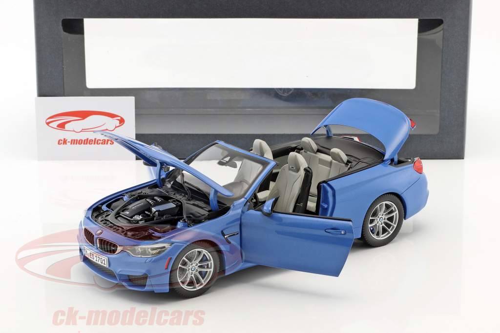 宝马M4(F83)敞篷 2015年 蓝色 1:18 ParagonModels