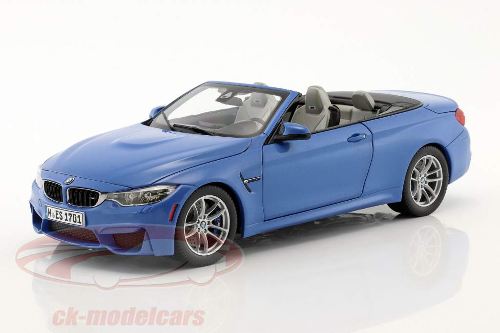 宝马M4(F83)敞篷 2015年 蓝色 1:18 ParagonModels