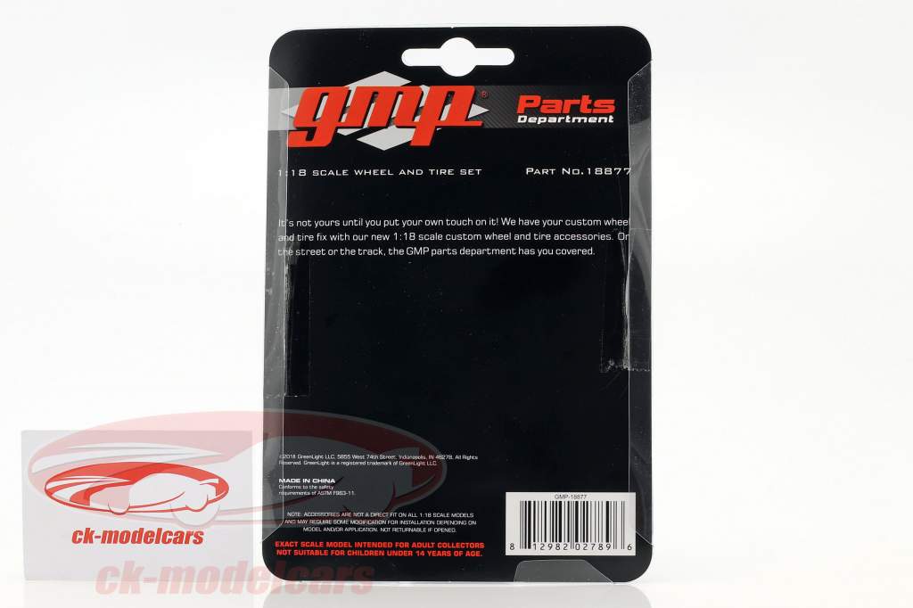 Drag Kings roda e pneu Set (from GMP18876) 1:18 GMP