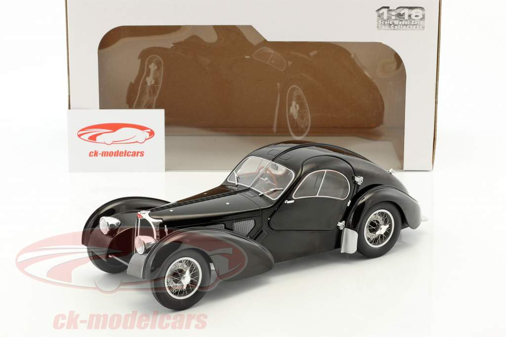 Bugatti Type 57 SC Atlantic Byggeår 1938 sort 1:18 Solido