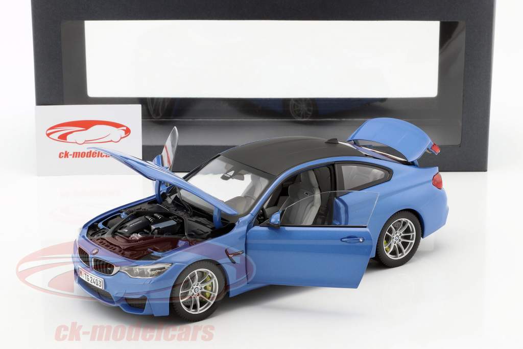 BMW M4 (F82) Coupe 年 2014 蓝色 金属的 1:18 ParagonModels
