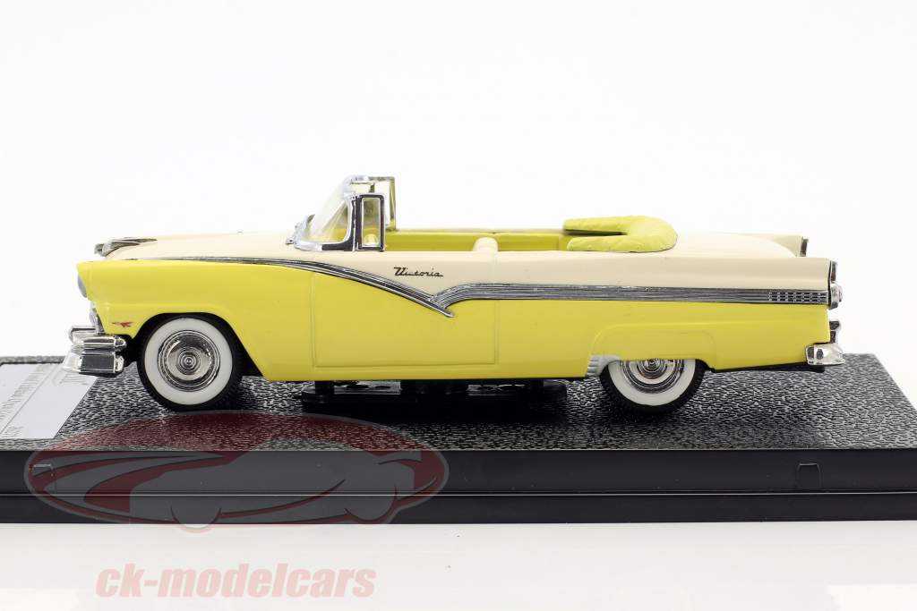 Ford Fairlane Open Convertible year 1956 yellow / white 1:43 Vitesse