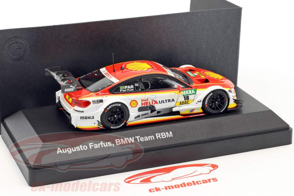 Augusto Farfus BMW M4 DTM #18 DTM 2015 BMW Team RBM 1:43 Minichamps