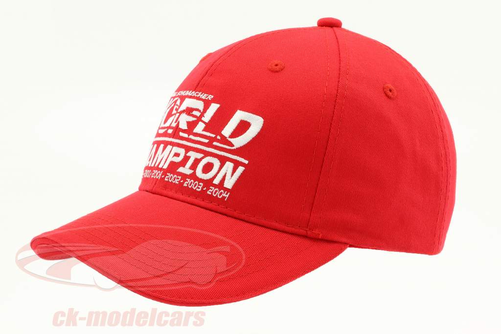Michael Schumacher Cap World Champion red