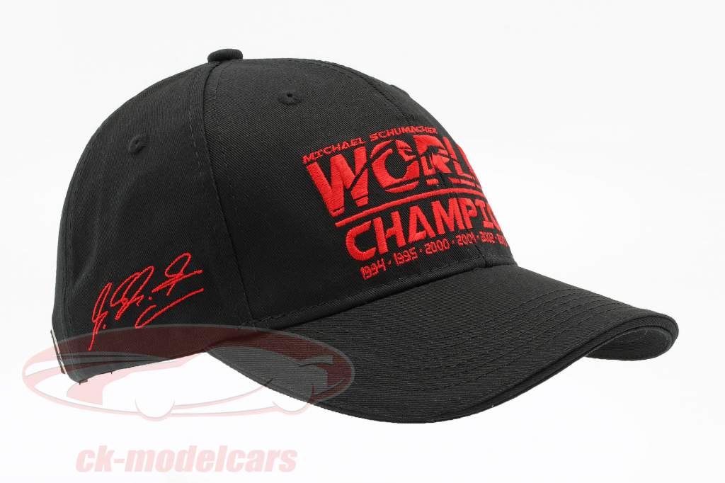 Michael Schumacher Cap World Champion schwarz