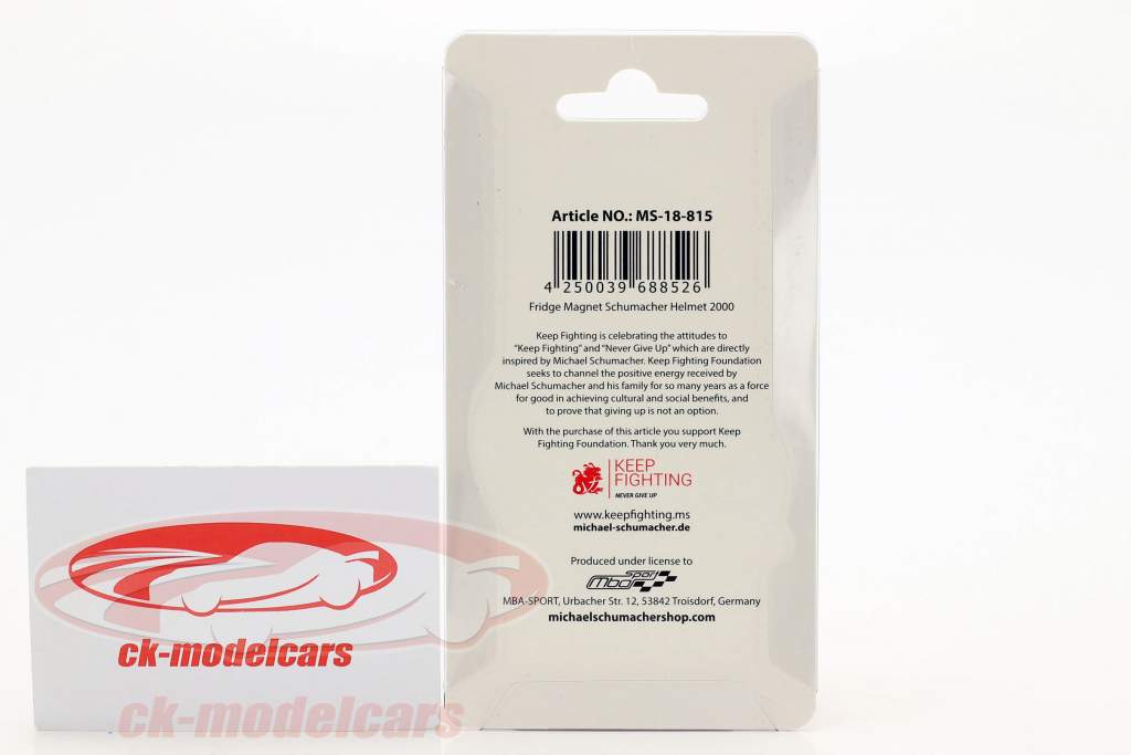 Michael Schumacher frigo aimant casque 2000 rouge