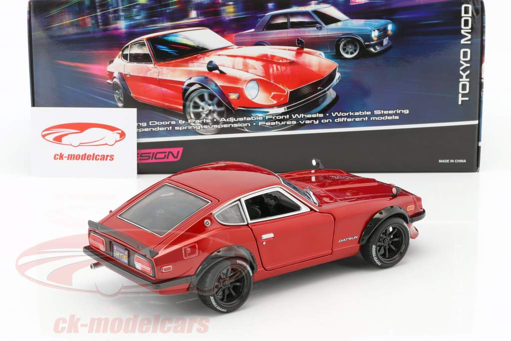Datsun 240Z year 1971 Tokyo Mod red metallic 1:18 Maisto