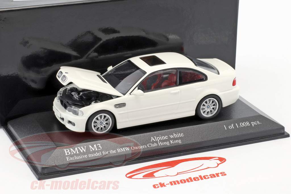 1/43 BMW M3 E46 Alpineホワイト 2000 香港 未開封 ミニカー