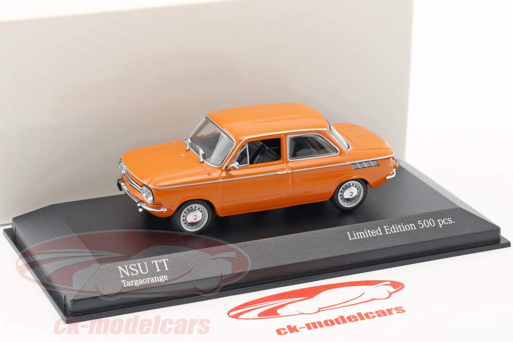 NSU TT Opførselsår 1968 appelsin 1:43 Minichamps