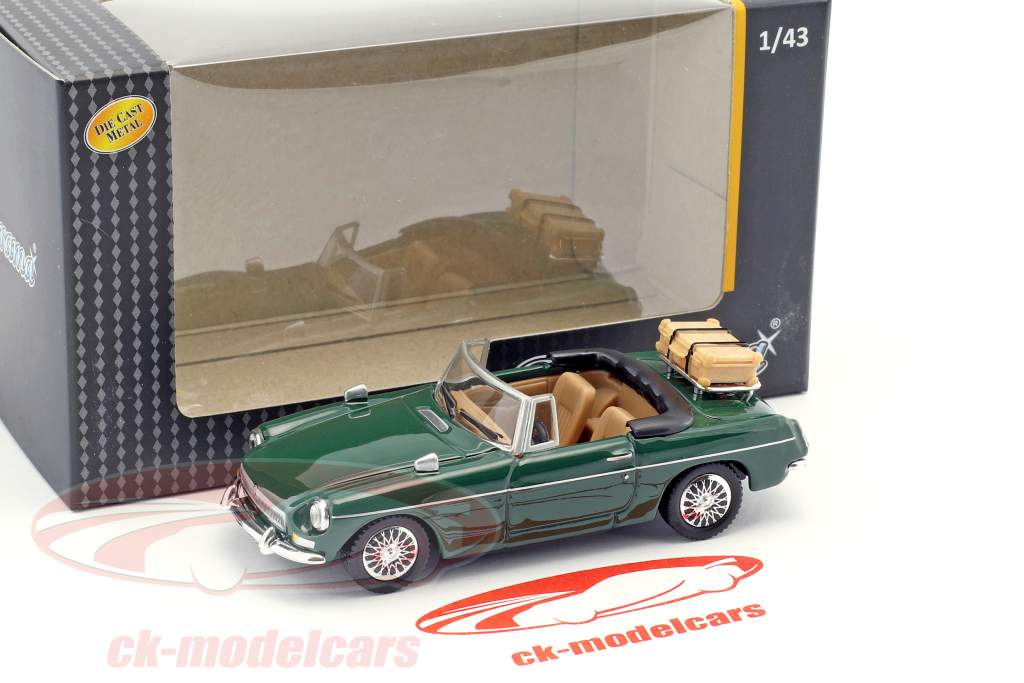 MGB convertible ouvert haut vert 1:43 Cararama