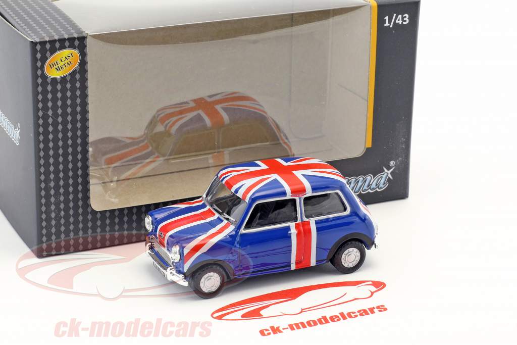 Mini Cooper Union Jack ブルー / 赤 / 白 1:43 Cararama