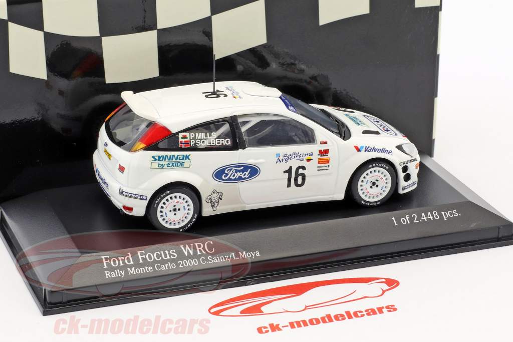Ford Focus WRC #16 rassemblement Argentine 2000 Solberg, Mills 1:43 Minichamps