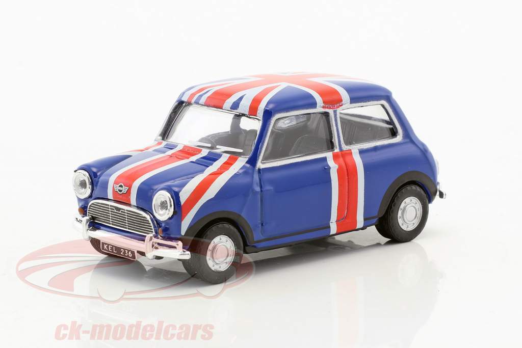 Mini Cooper Union Jack blue / red / white 1:43 Cararama