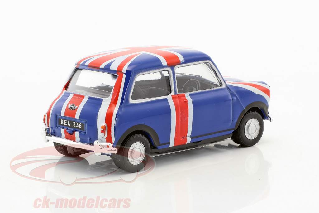 Mini Cooper Union Jack blue / red / white 1:43 Cararama
