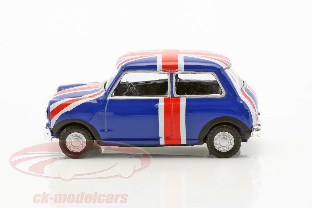 Mini Cooper Union Jack blu / rosso / bianco 1:43 Cararama