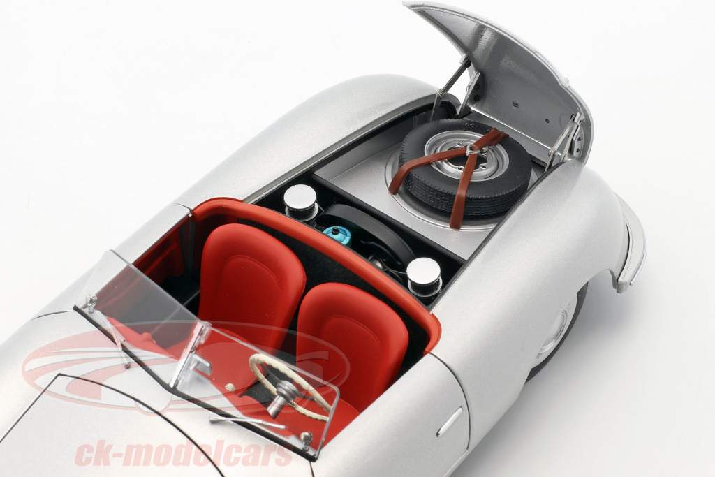 Porsche 356 Nr.1 Bouwjaar 1948 editie 70 jaar Porsche zilver 1:18 AUTOart