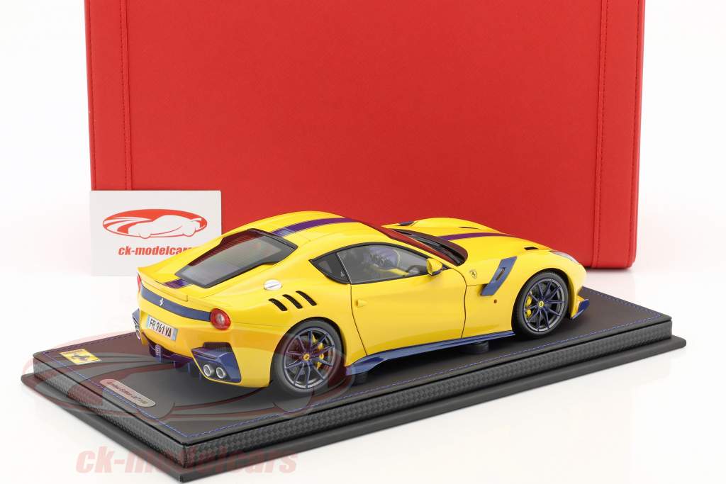 BBR Models 1:18 Ferrari F12 TDF modena yellow with high