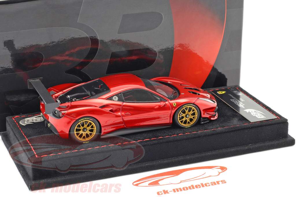 Ferrari 488 Challenge año de construcción 2016 fuego rojo metálico 1:43 BBR