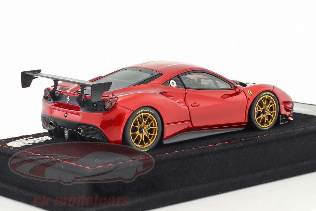 Ferrari 488 Challenge año de construcción 2016 fuego rojo metálico 1:43 BBR