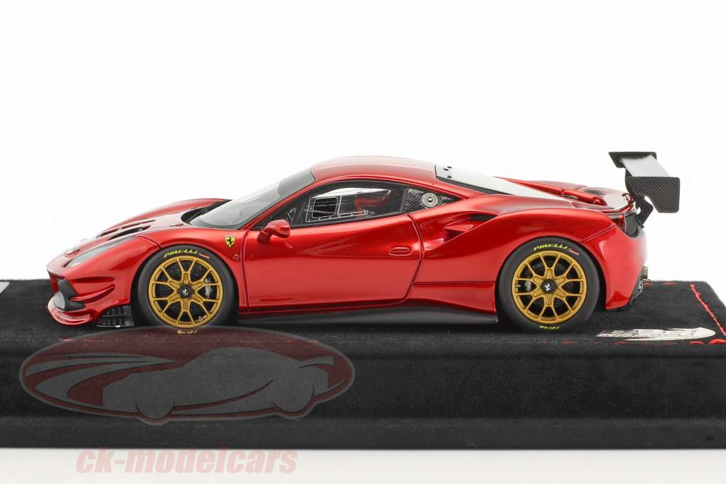 Ferrari 488 Challenge año de construcción 2016 fuego rojo metálico 1:43 BBR