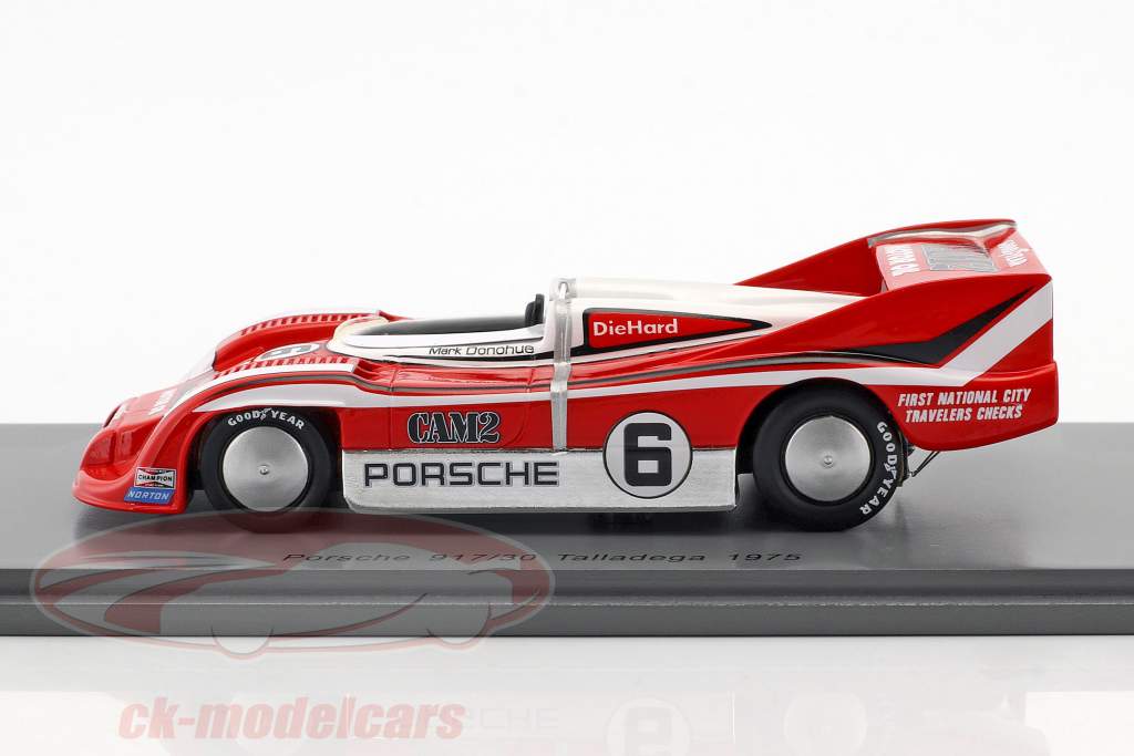 Porsche 917/30 #6 World's Closed Course Speed Record Car 221,16 mph 1975 Mark Donohue 1:43 Spark