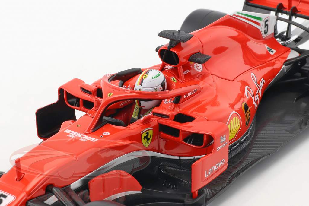 Sebastian Vettel Ferrari SF71H #5 fórmula 1 2018 1:18 Bburago