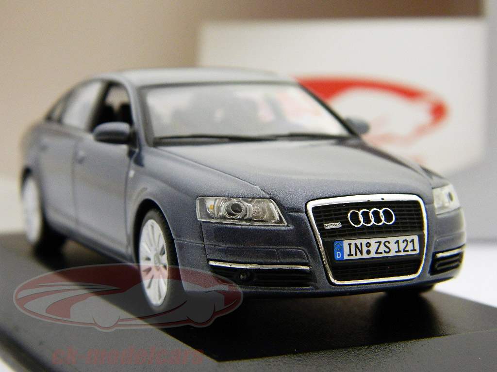 奥迪A6 4F C6轿车灰蓝色1:43 MINICHAMPS