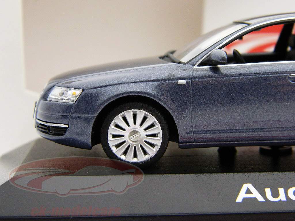 奥迪A6 4F C6轿车灰蓝色1:43 MINICHAMPS