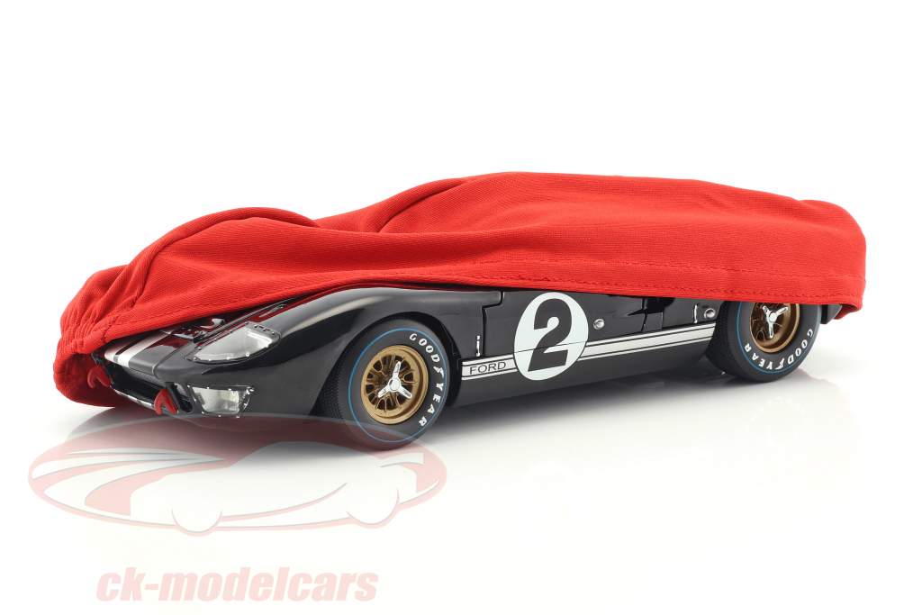 Coche cubrir rojo para modelos de autos en escala 1:18