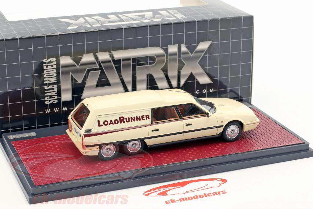 Citroen CX Break Loadrunner jaar 1989 beige 1:43 Matrix