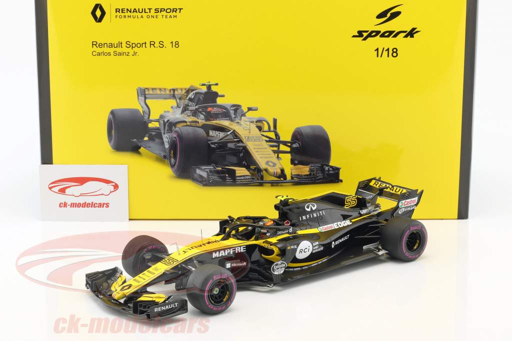 Renault F1カー 1/18 スケール 1/43 Renault R.S.18 from 2018 F1 Season of Nico Hulkenberg