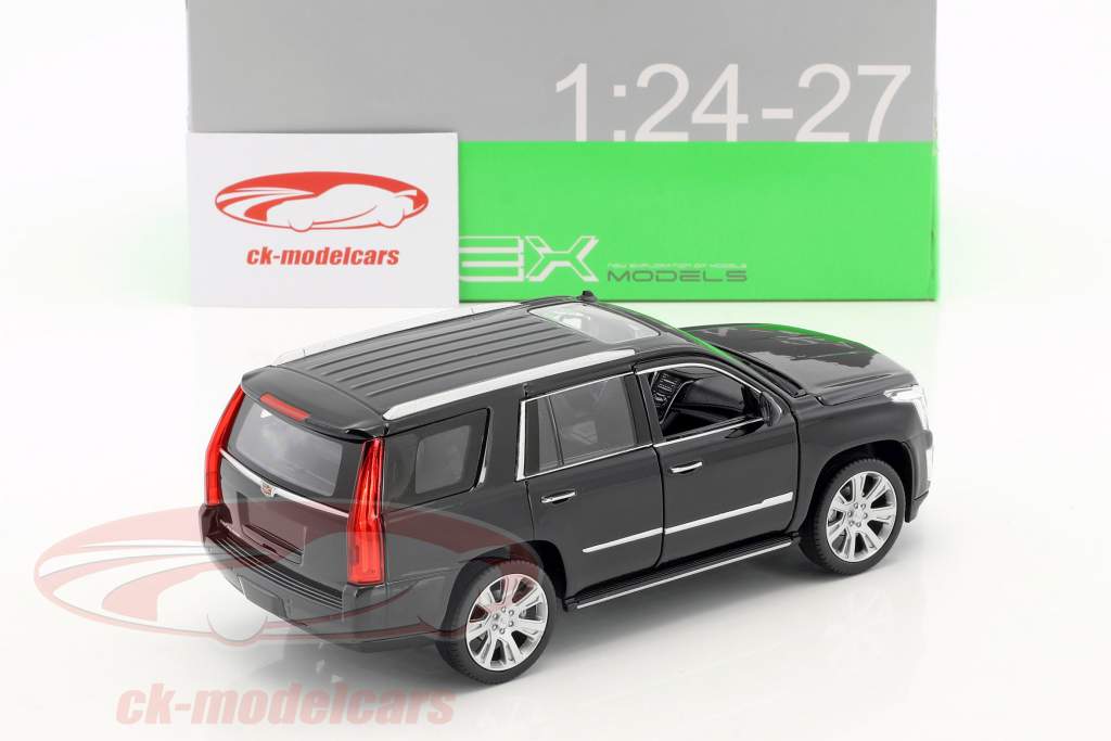 Cadillac Escalade année de construction 2017 noir 1:24 Welly