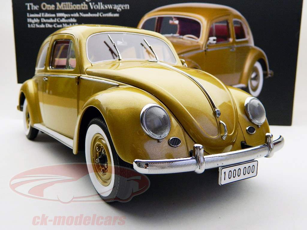 Volkswagen VW Beetle 1955 oro 01:12 SunStar